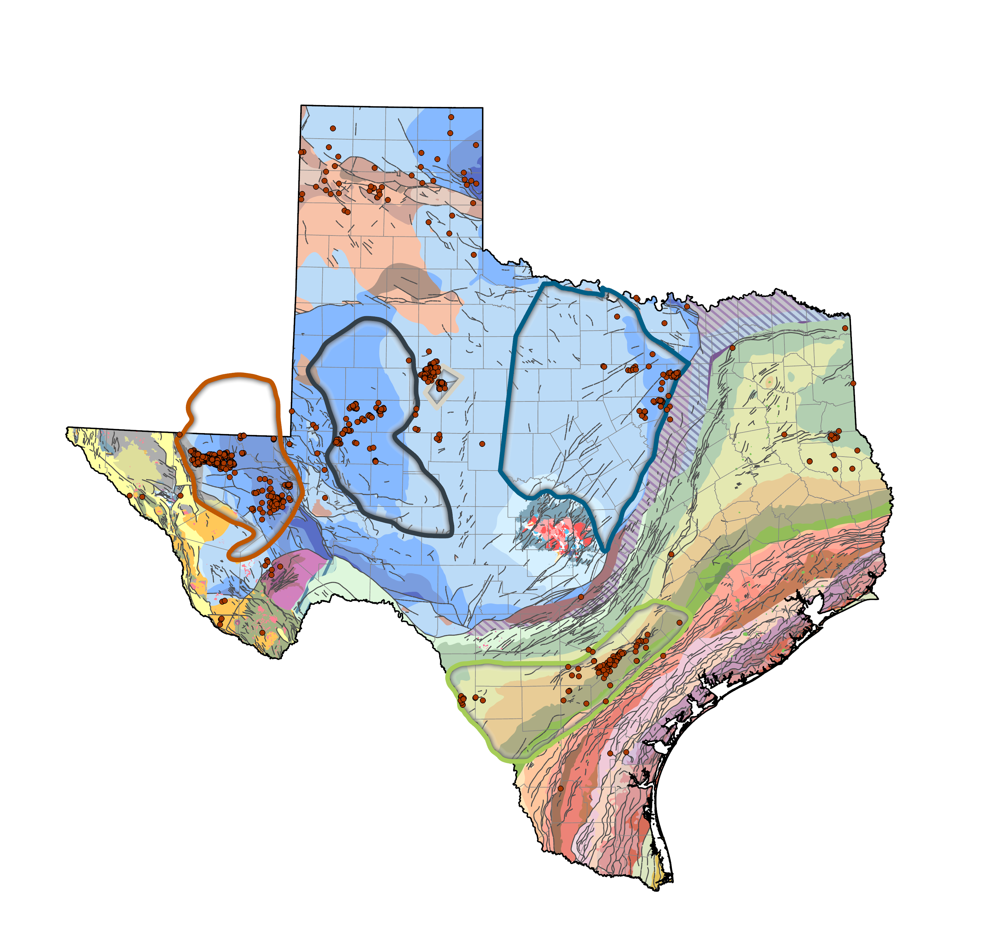 Earthquake trends Texas